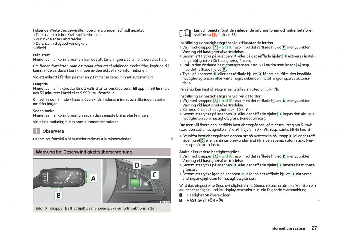 Skoda Octavia III 3 instruktionsbok / page 29