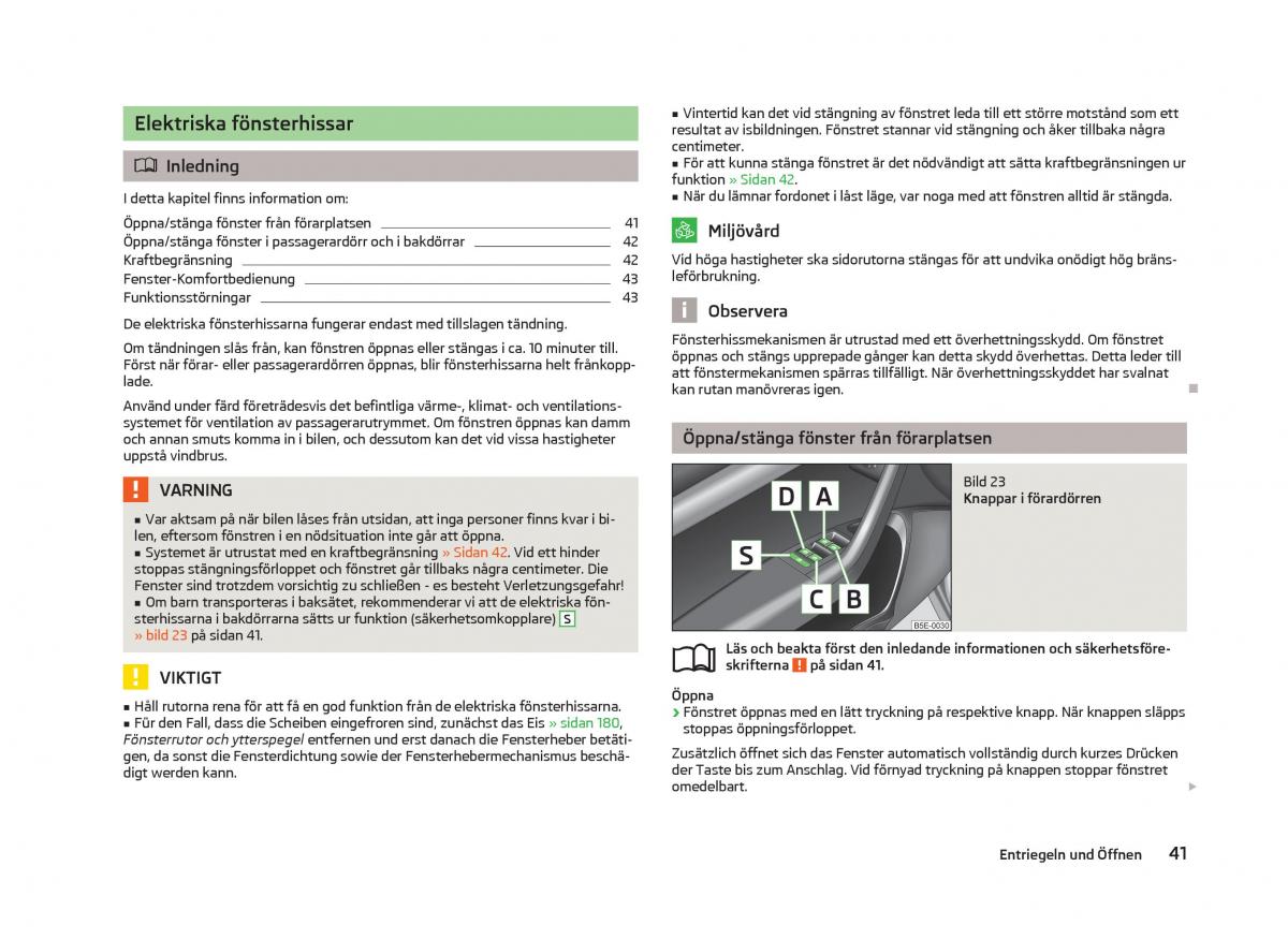 Skoda Octavia III 3 instruktionsbok / page 43