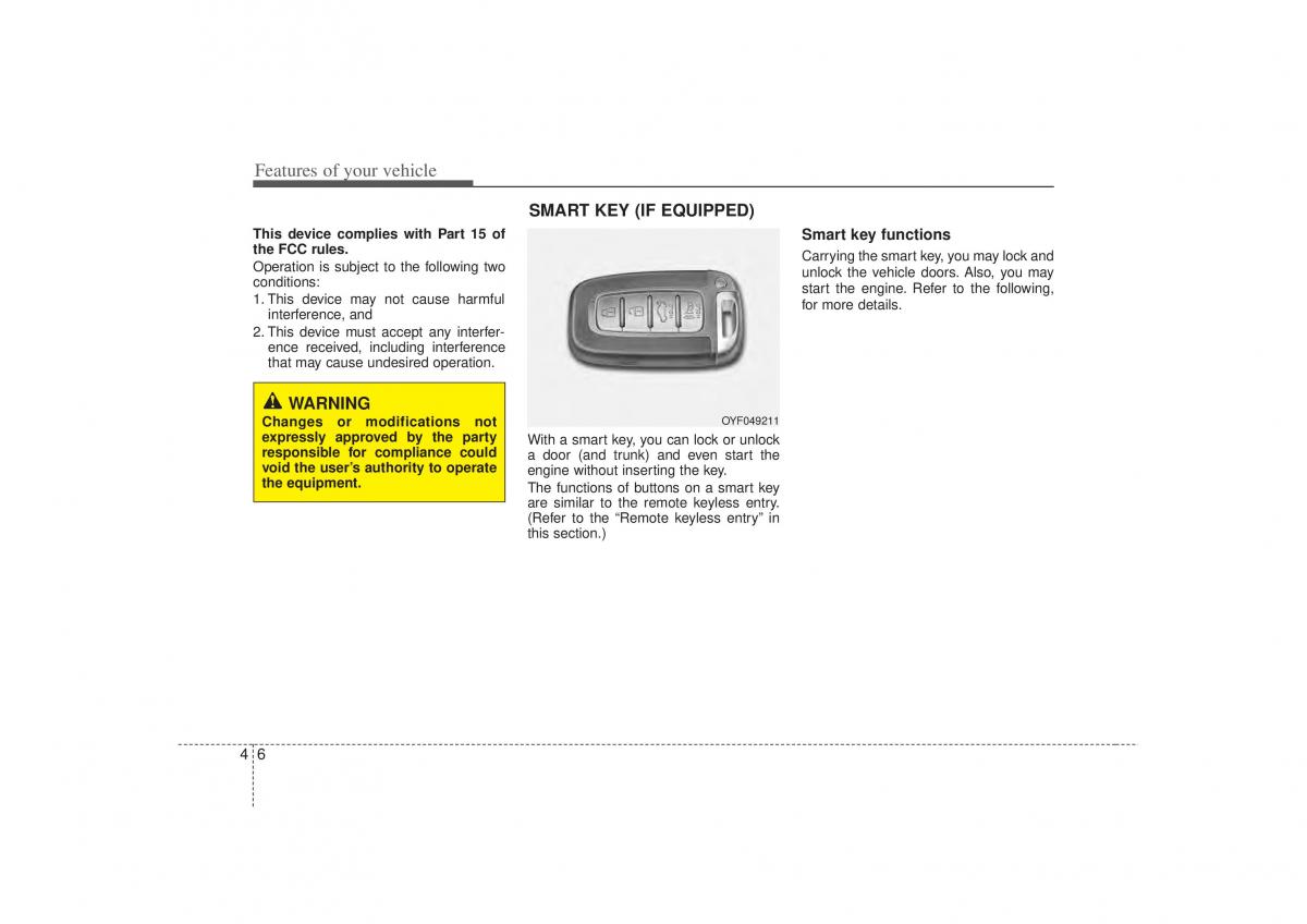 Hyundai Sonata VI 6 YF i45 owners manual / page 88