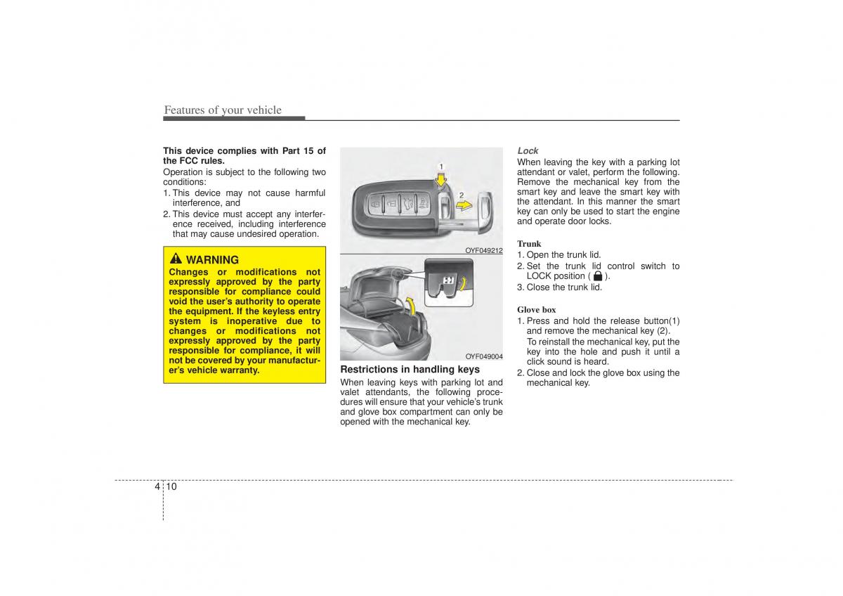 Hyundai Sonata VI 6 YF i45 owners manual / page 92