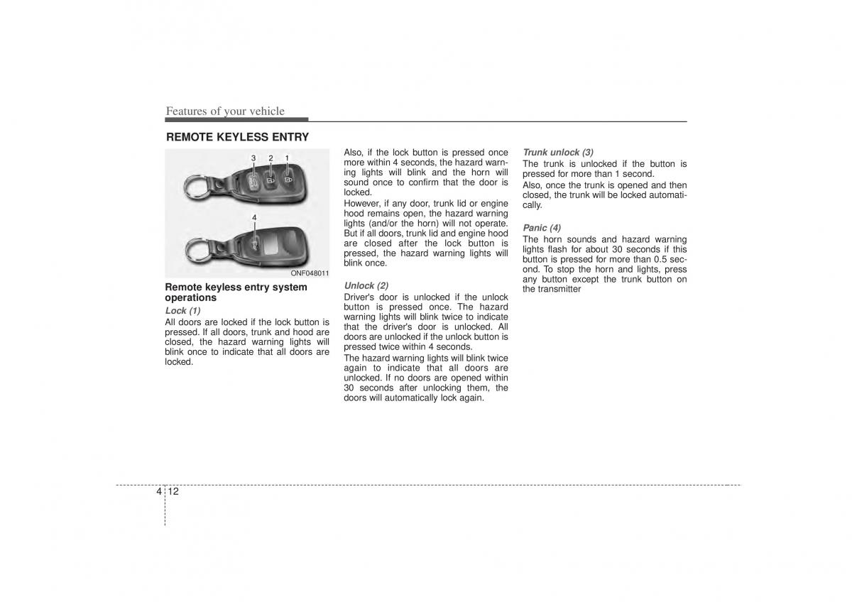 Hyundai Sonata VI 6 YF i45 owners manual / page 94