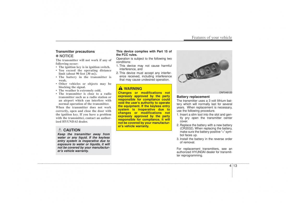 Hyundai Sonata VI 6 YF i45 owners manual / page 95