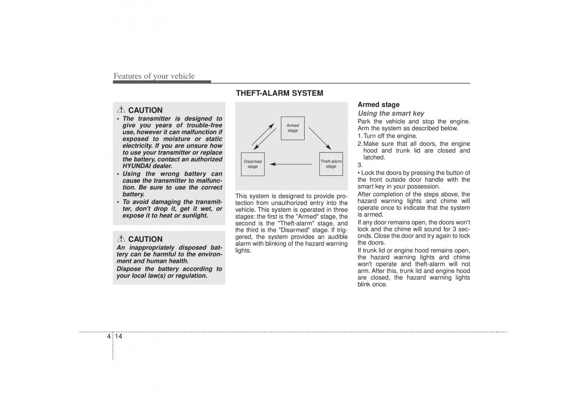 Hyundai Sonata VI 6 YF i45 owners manual / page 96