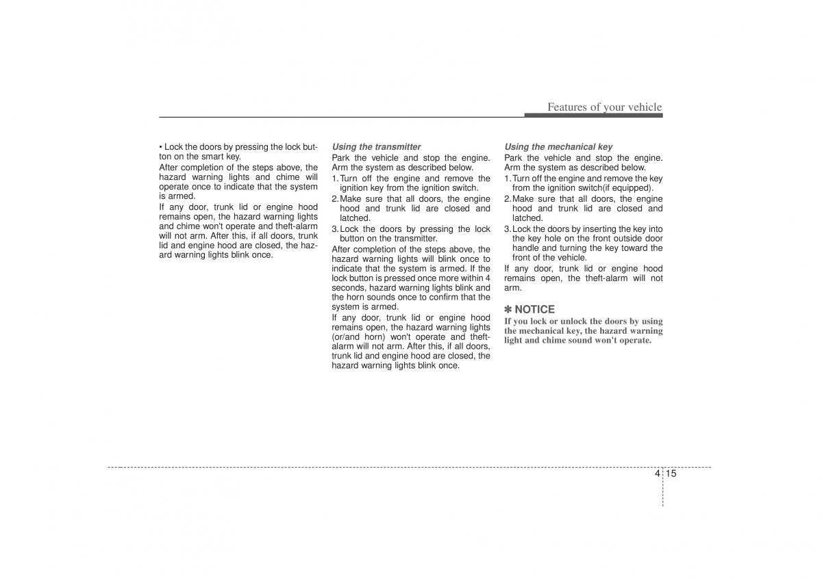 Hyundai Sonata VI 6 YF i45 owners manual / page 97