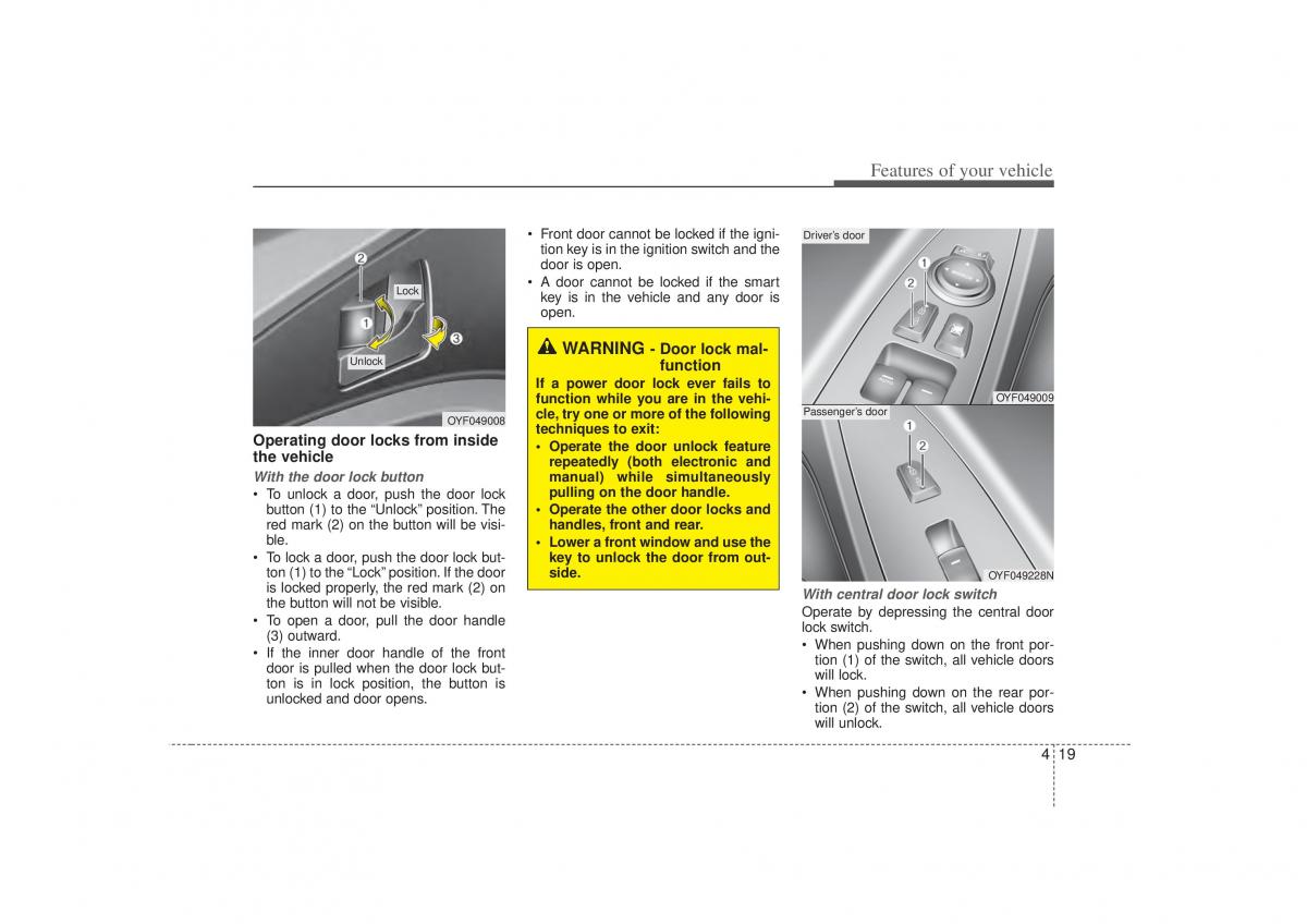 Hyundai Sonata VI 6 YF i45 owners manual / page 101