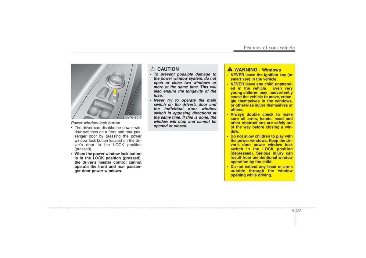 Hyundai Sonata VI 6 YF i45 owners manual / page 109