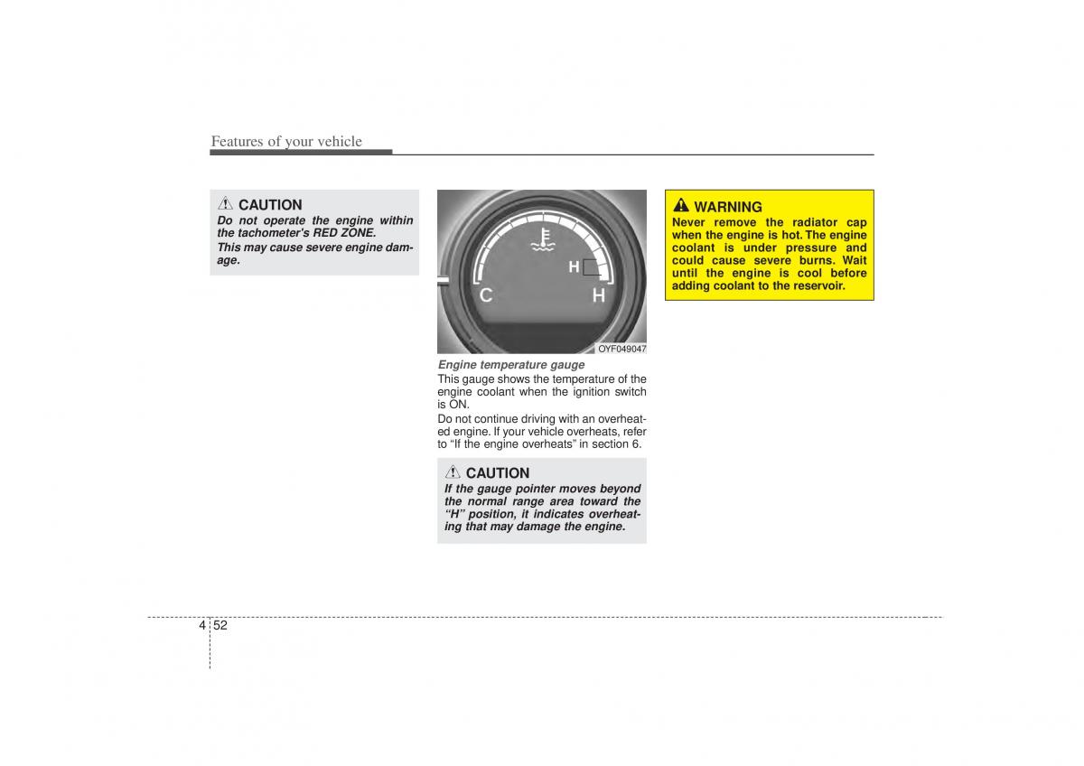 Hyundai Sonata VI 6 YF i45 owners manual / page 134