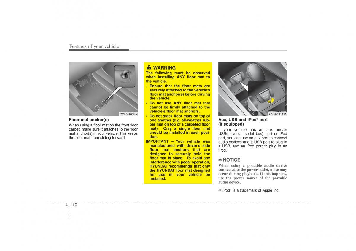 Hyundai Sonata VI 6 YF i45 owners manual / page 192