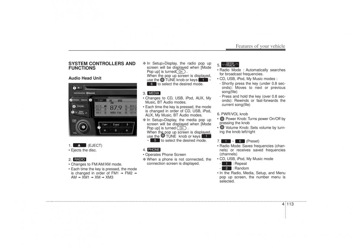 Hyundai Sonata VI 6 YF i45 owners manual / page 195