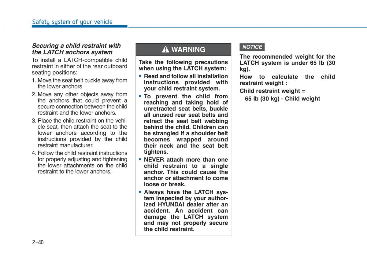 Hyundai Sonata VII 7 LF i45 owners manual / page 67