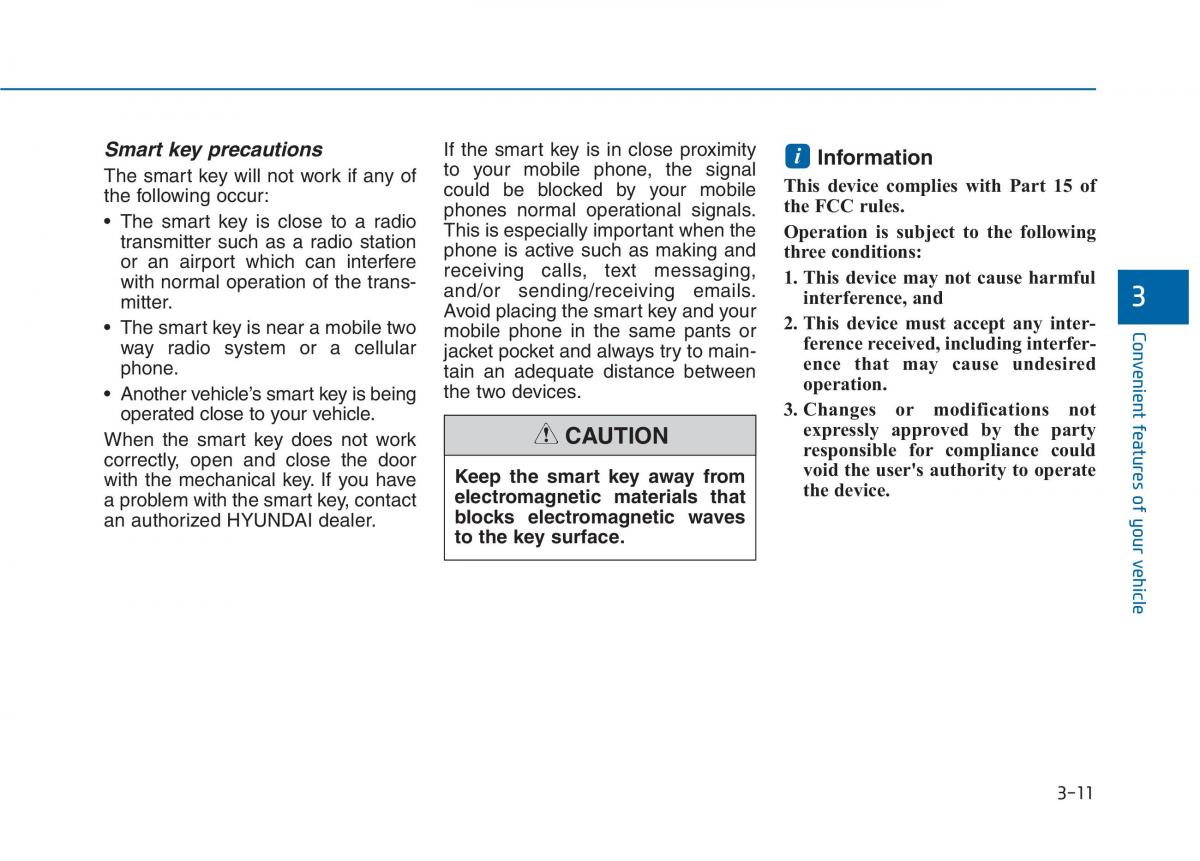 Hyundai Sonata VII 7 LF i45 owners manual / page 106