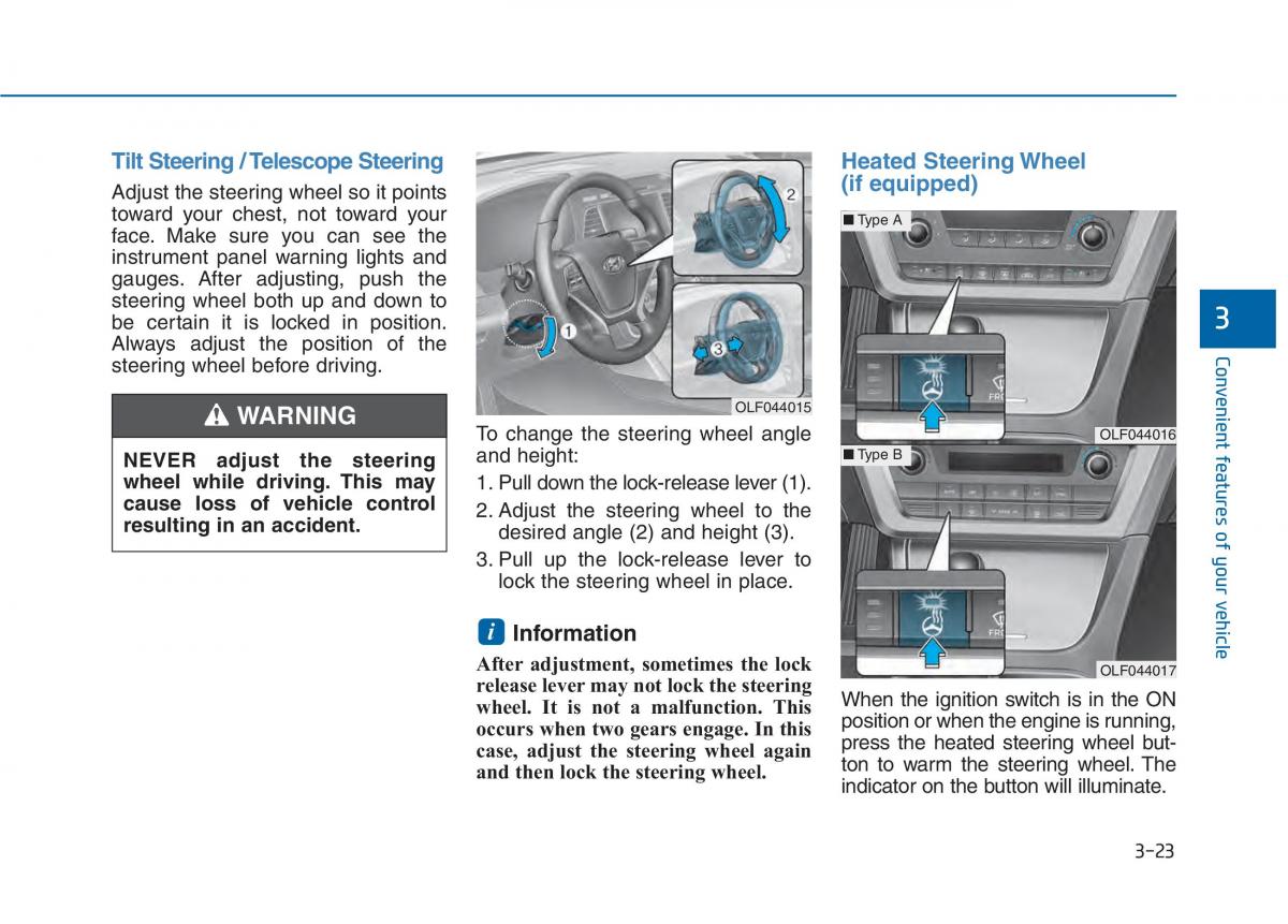 Hyundai Sonata VII 7 LF i45 owners manual / page 118