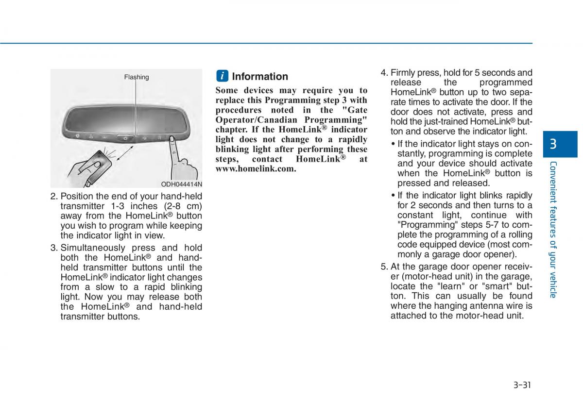 Hyundai Sonata VII 7 LF i45 owners manual / page 126