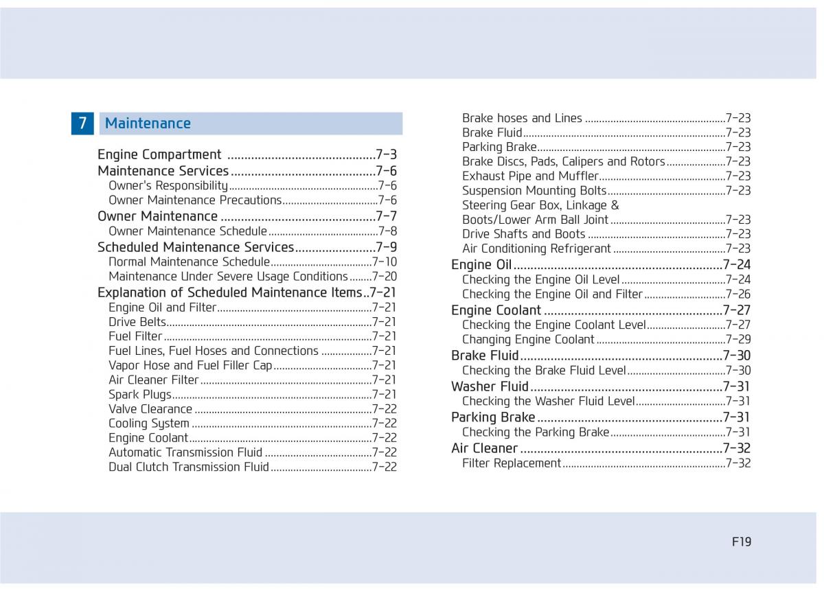 Hyundai Sonata VII 7 LF i45 owners manual / page 19