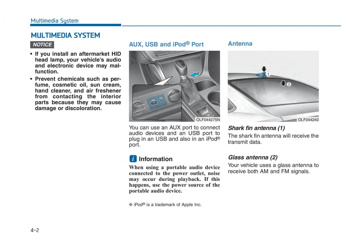 Hyundai Sonata VII 7 LF i45 owners manual / page 255