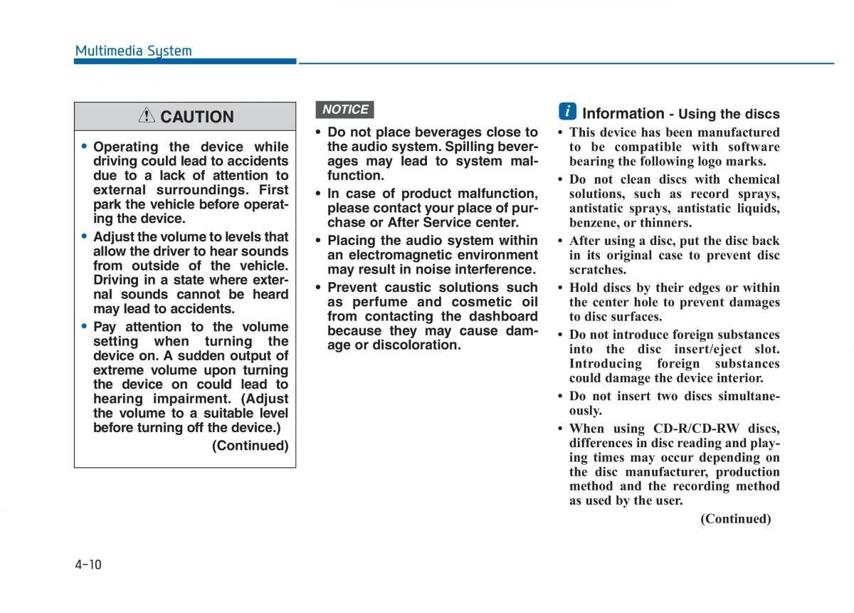 Hyundai Sonata VII 7 LF i45 owners manual / page 263