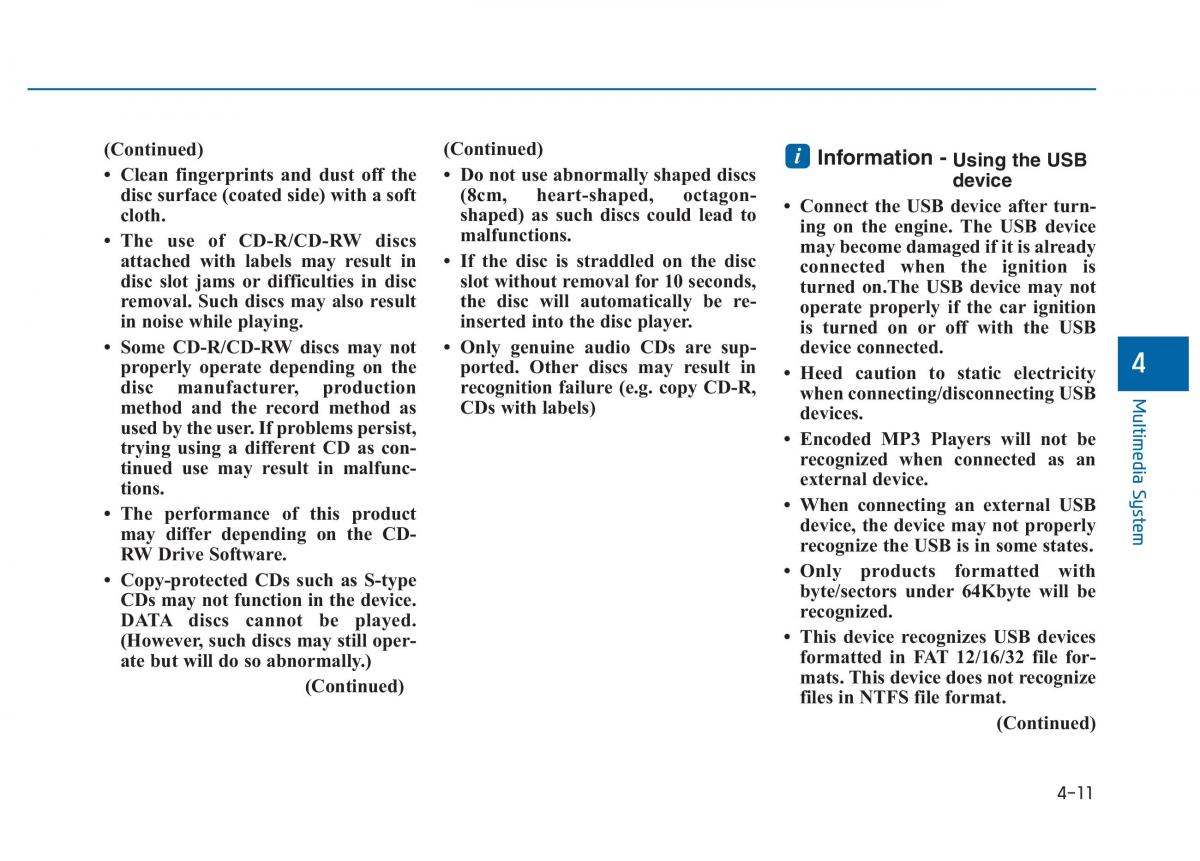 Hyundai Sonata VII 7 LF i45 owners manual / page 264