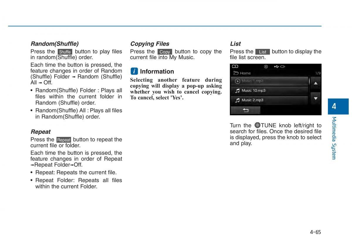 Hyundai Sonata VII 7 LF i45 owners manual / page 318