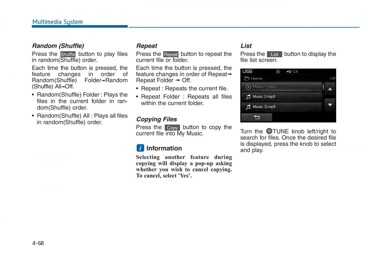 Hyundai Sonata VII 7 LF i45 owners manual / page 321