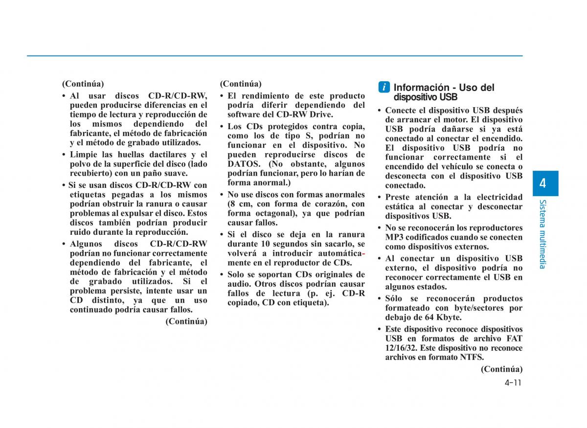 Hyundai Sonata VII 7 LF i45 manual del propietario / page 252