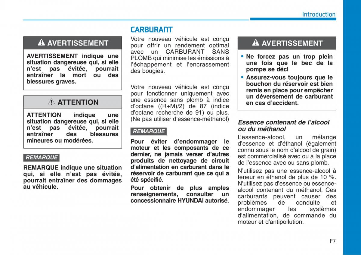 Hyundai Sonata VII 7 LF i45 manuel du proprietaire / page 7