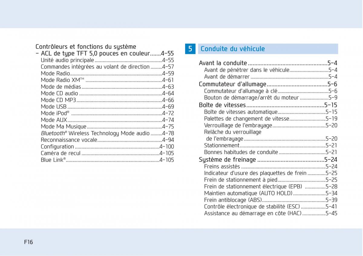 Hyundai Sonata VII 7 LF i45 manuel du proprietaire / page 16