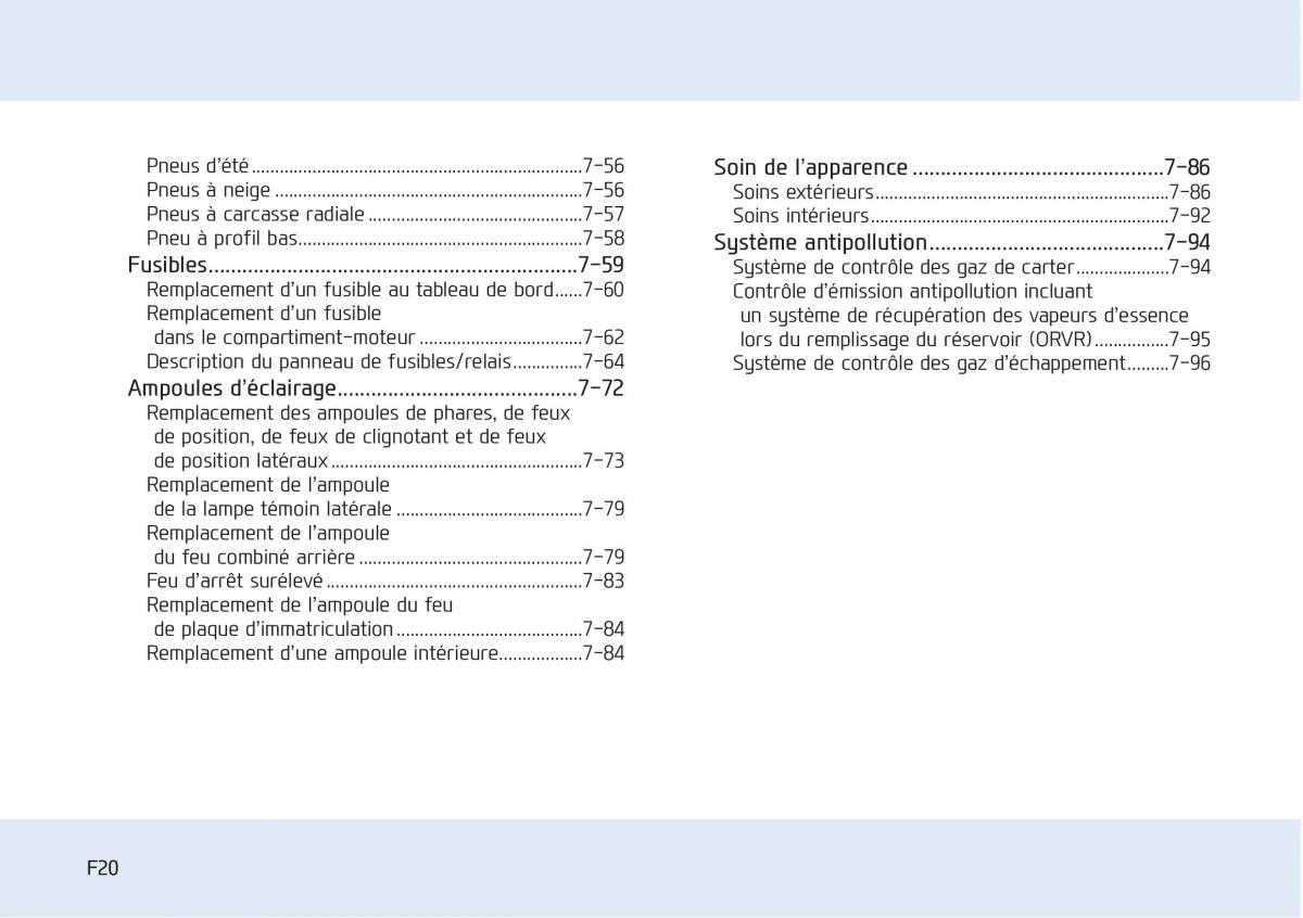 Hyundai Sonata VII 7 LF i45 manuel du proprietaire / page 20