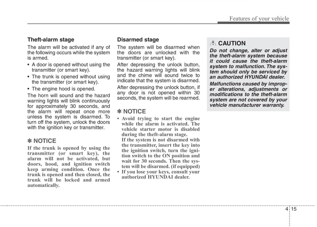 Hyundai Genesis Coupe owners manual / page 99