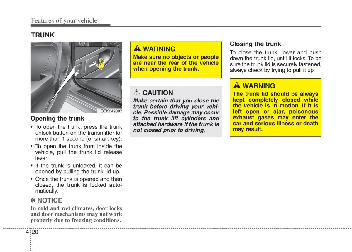 Hyundai Genesis Coupe owners manual / page 104