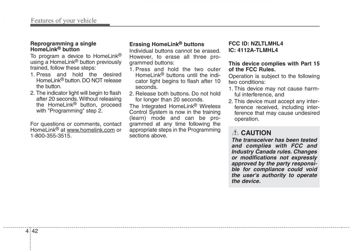 Hyundai Genesis Coupe owners manual / page 126