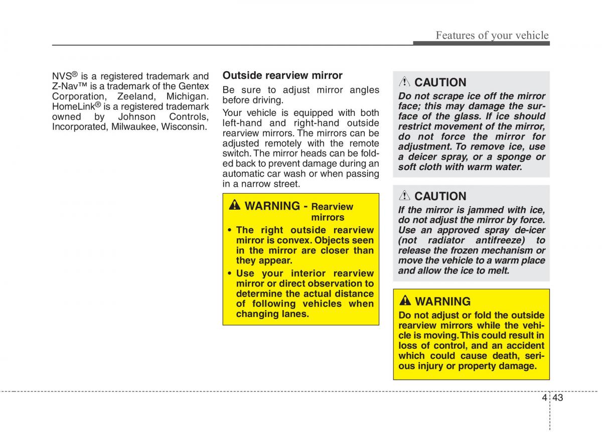 Hyundai Genesis Coupe owners manual / page 127