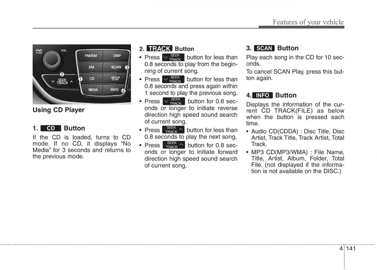 Hyundai Genesis Coupe owners manual / page 225