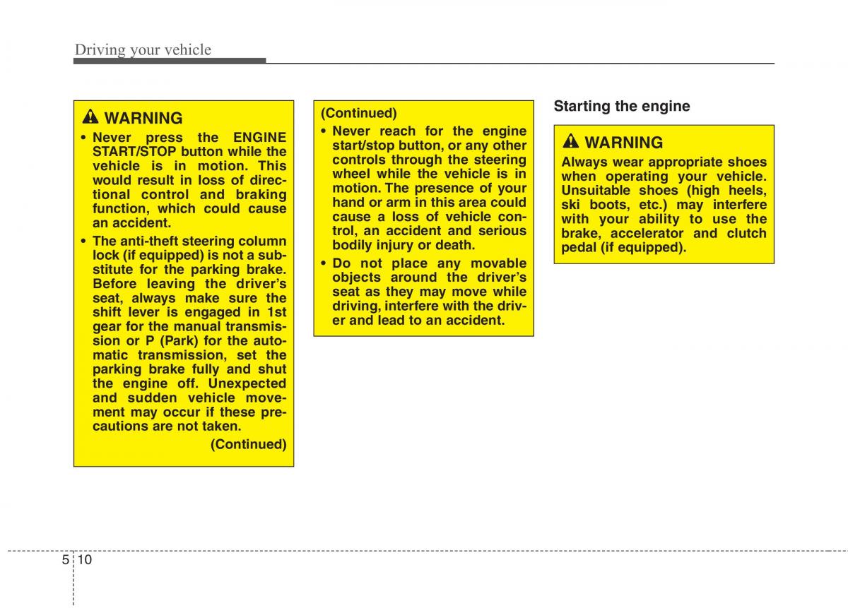 Hyundai Genesis Coupe owners manual / page 260