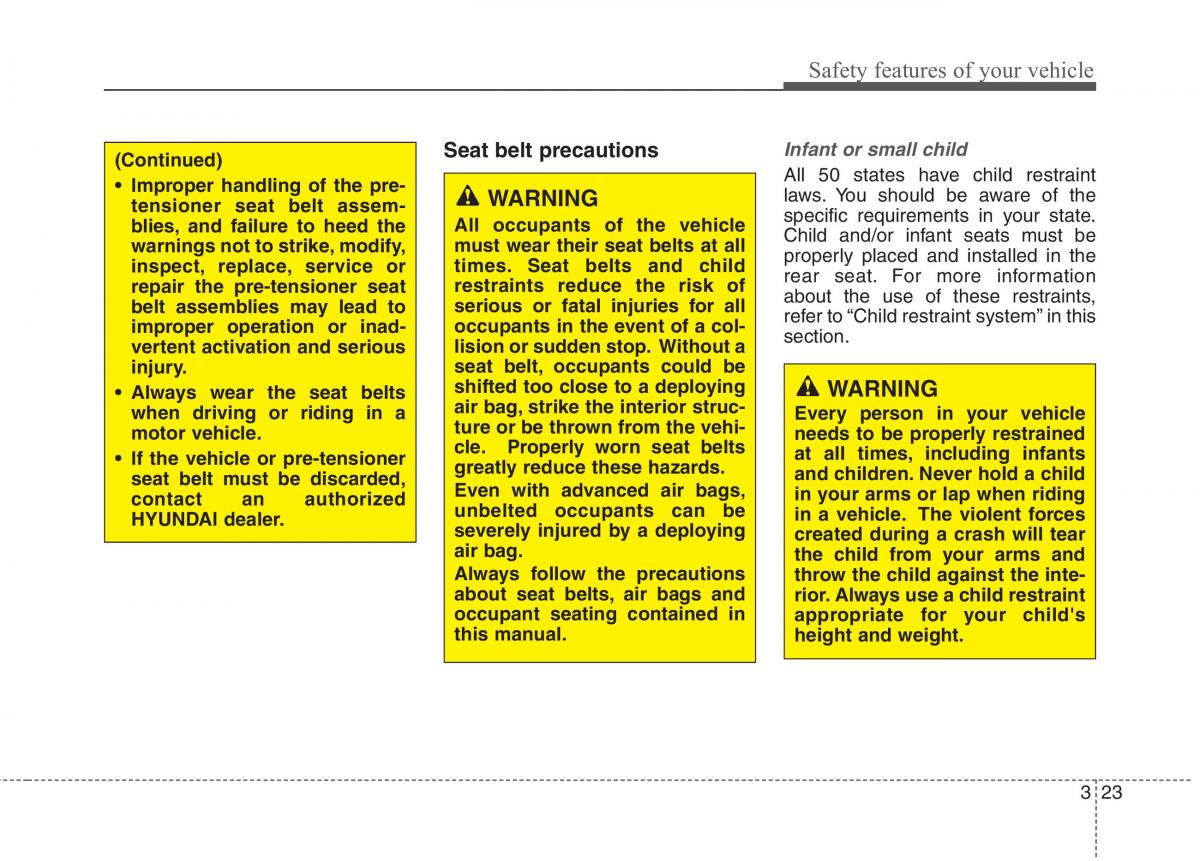 Hyundai Genesis Coupe owners manual / page 44