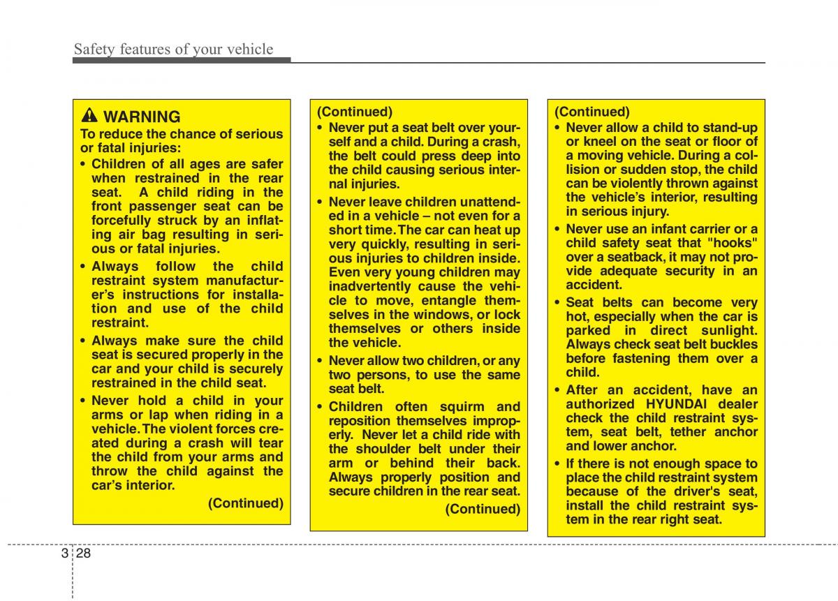 Hyundai Genesis Coupe owners manual / page 49