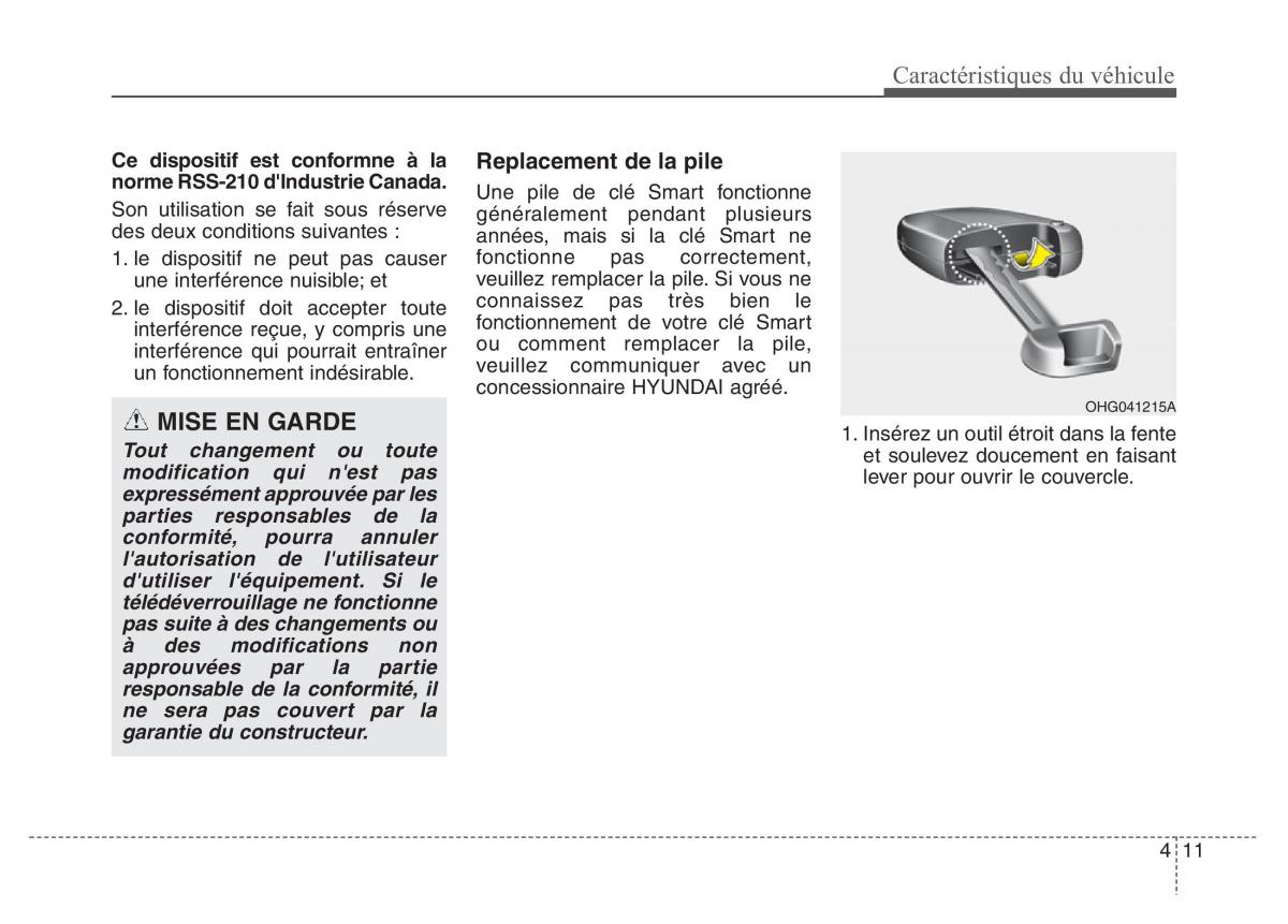 Hyundai Genesis Coupe manuel du proprietaire / page 101