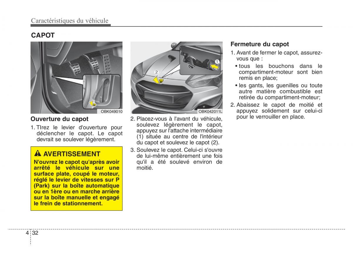 Hyundai Genesis Coupe manuel du proprietaire / page 122