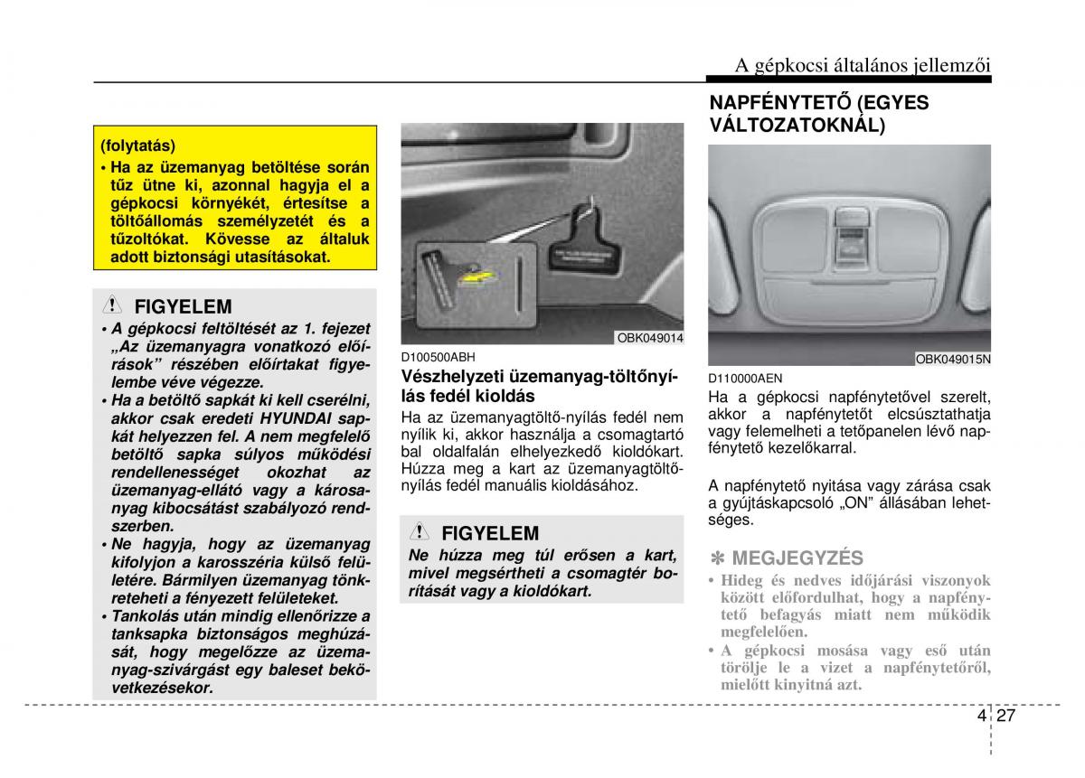 Hyundai Genesis Coupe Kezelesi utmutato / page 99