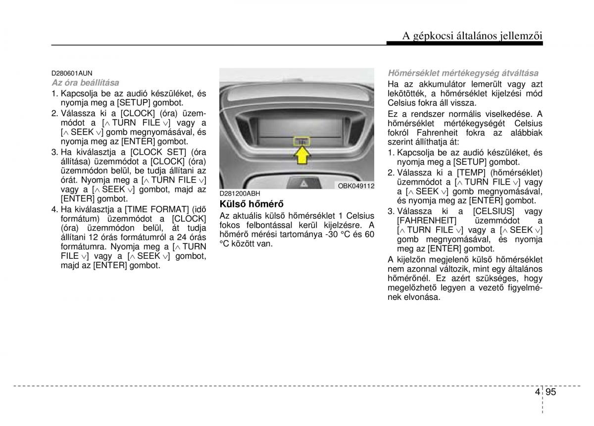 Hyundai Genesis Coupe Kezelesi utmutato / page 167