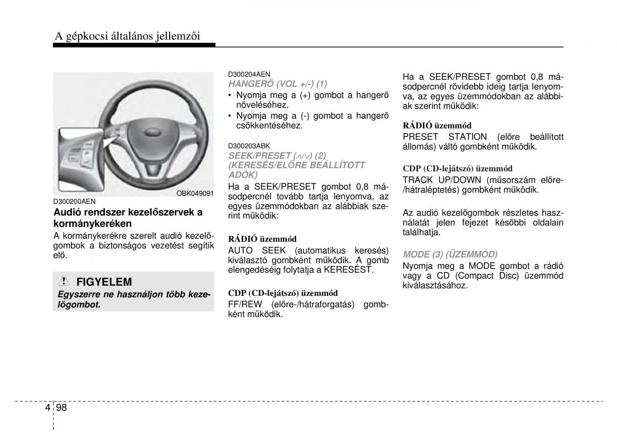 Hyundai Genesis Coupe Kezelesi utmutato / page 170