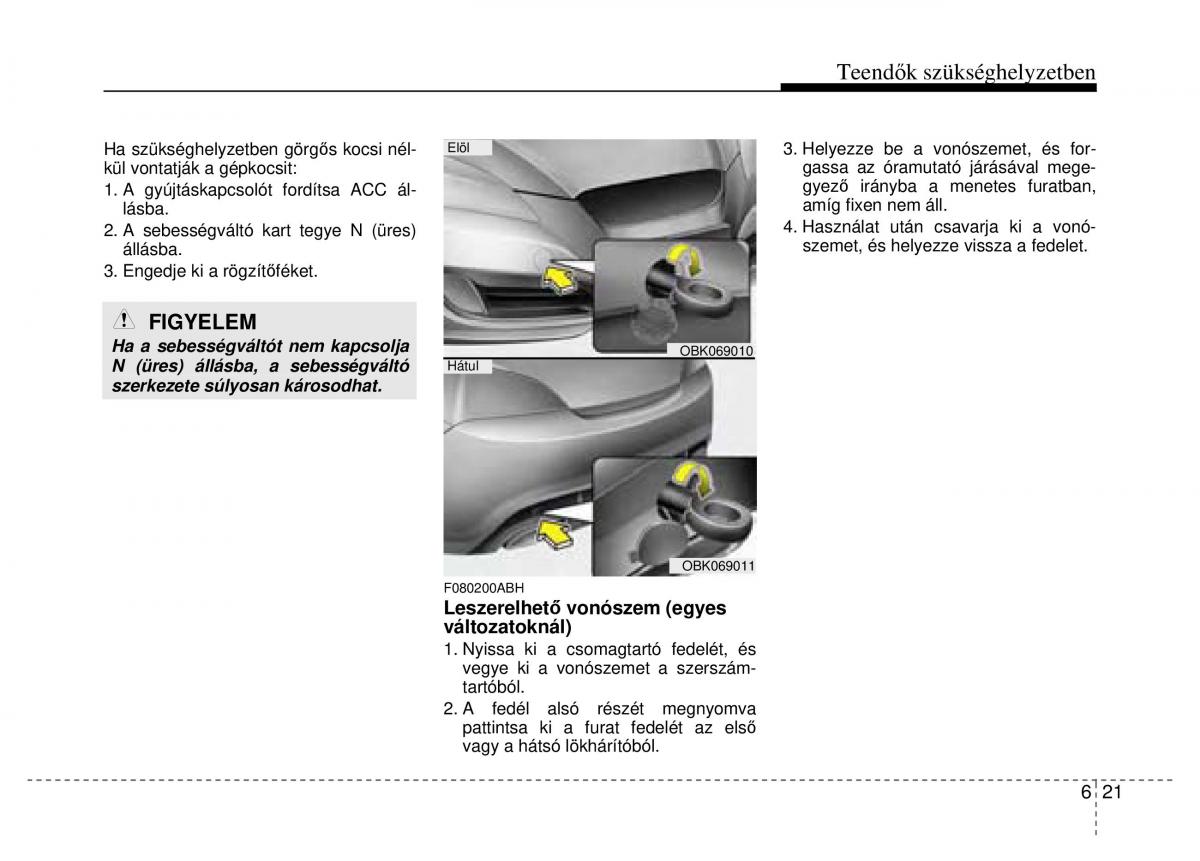 Hyundai Genesis Coupe Kezelesi utmutato / page 267