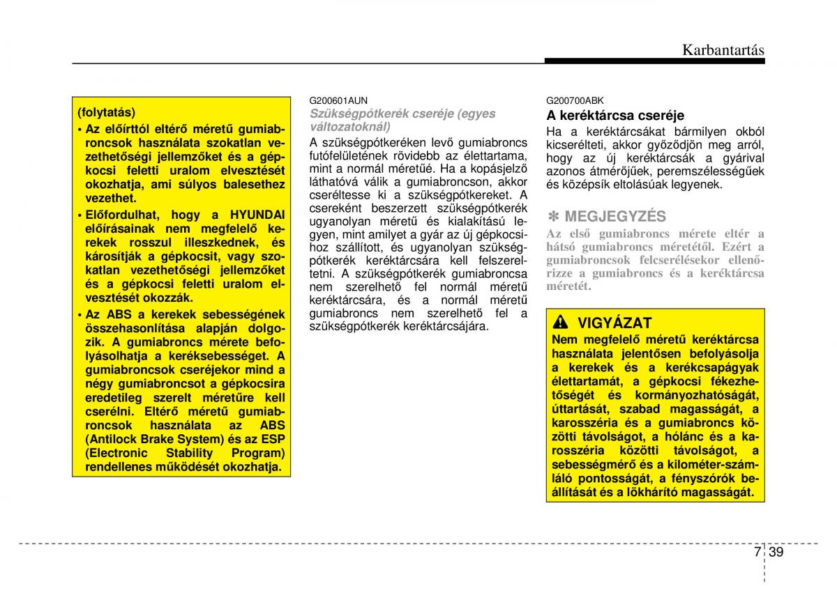 Hyundai Genesis Coupe Kezelesi utmutato / page 309