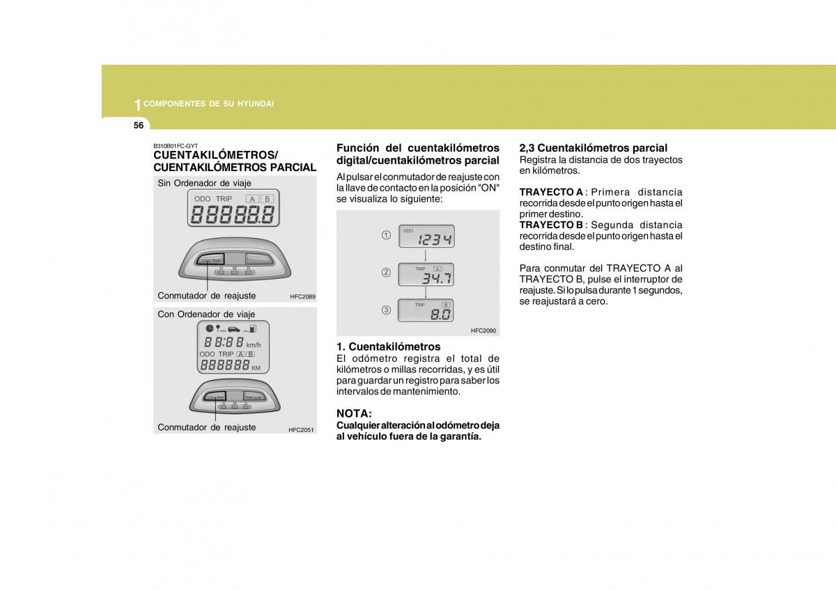 Hyundai Matrix manual del propietario / page 66