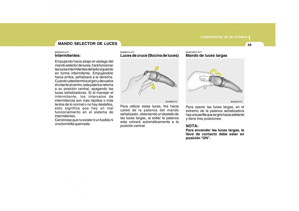 Hyundai Matrix manual del propietario / page 69