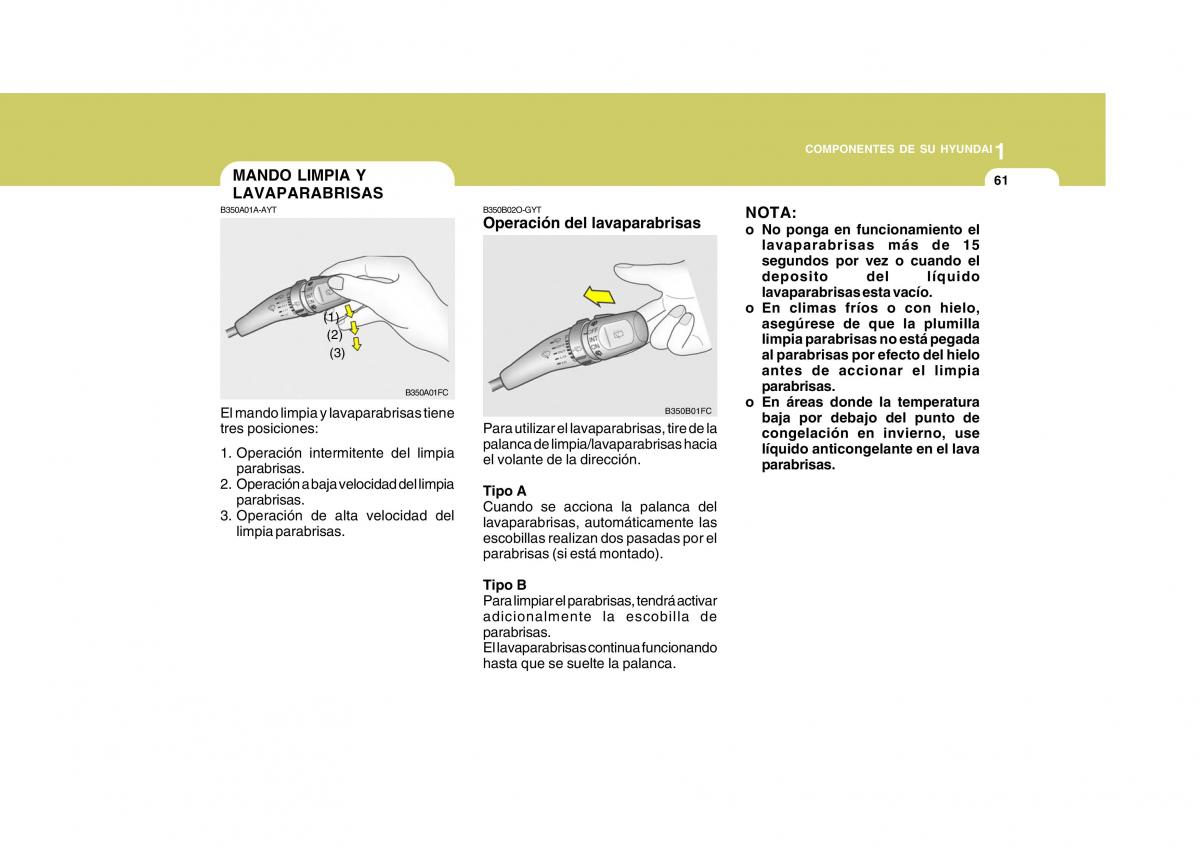 Hyundai Matrix manual del propietario / page 71