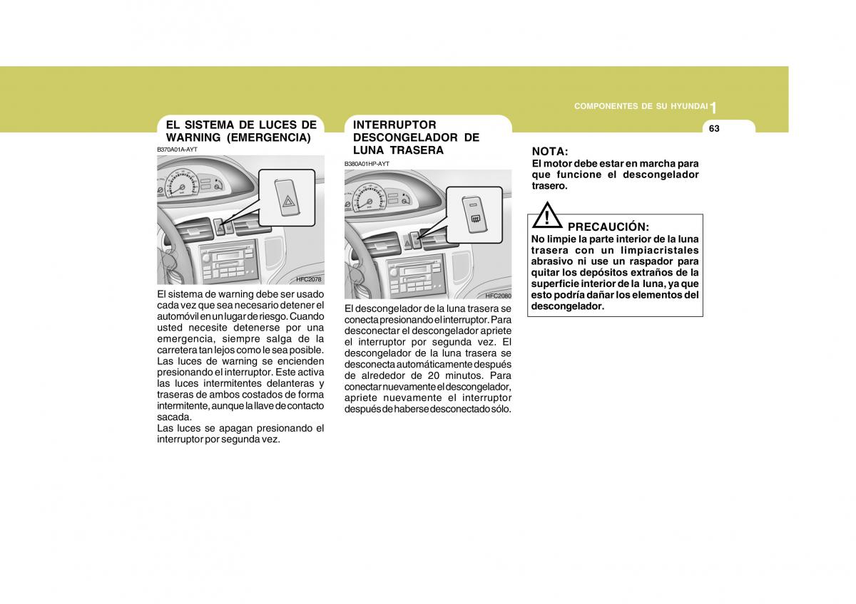 Hyundai Matrix manual del propietario / page 73