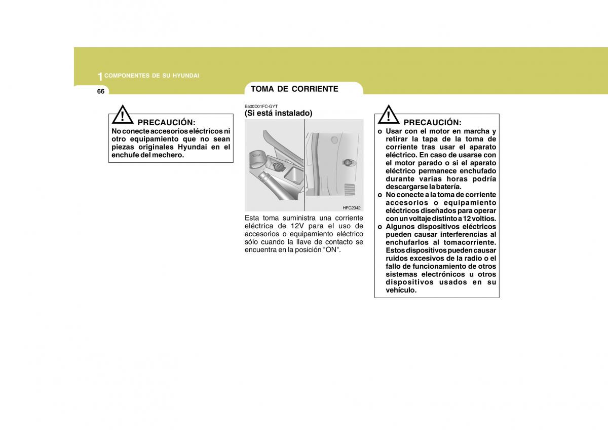 Hyundai Matrix manual del propietario / page 76