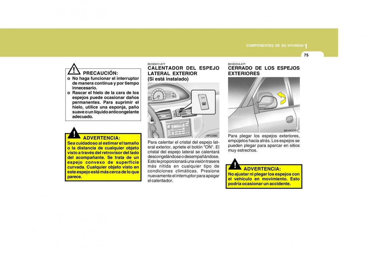 Hyundai Matrix manual del propietario / page 85