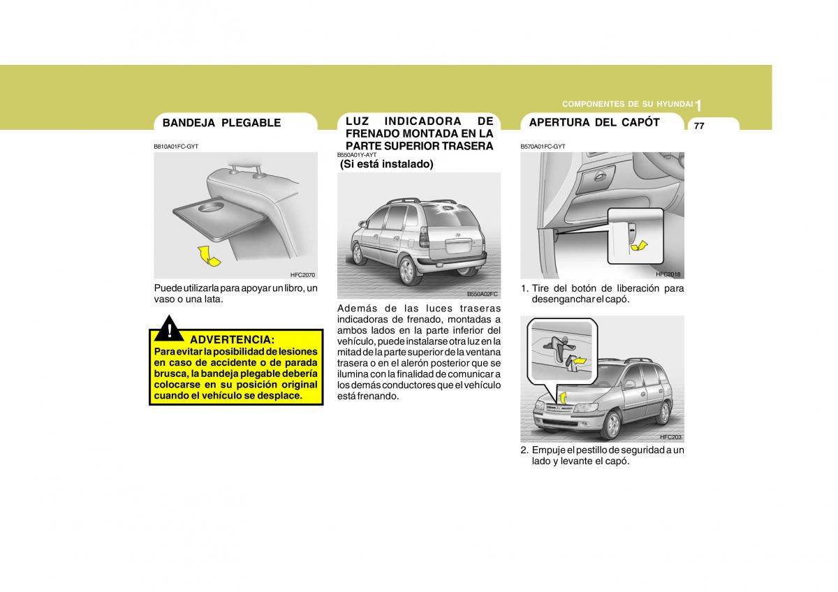 Hyundai Matrix manual del propietario / page 87