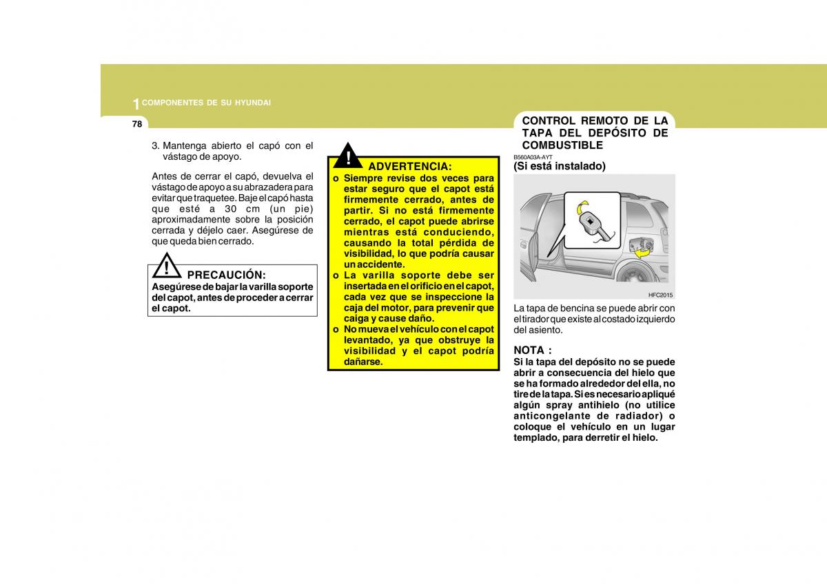 Hyundai Matrix manual del propietario / page 88